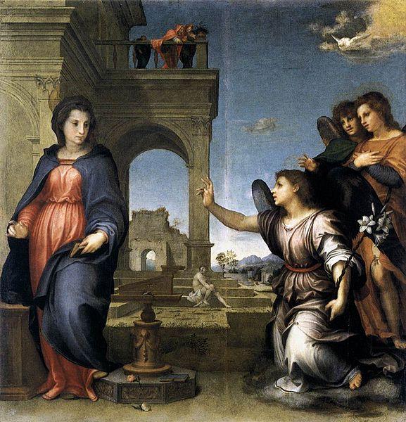 Andrea del Sarto Annunciation china oil painting image